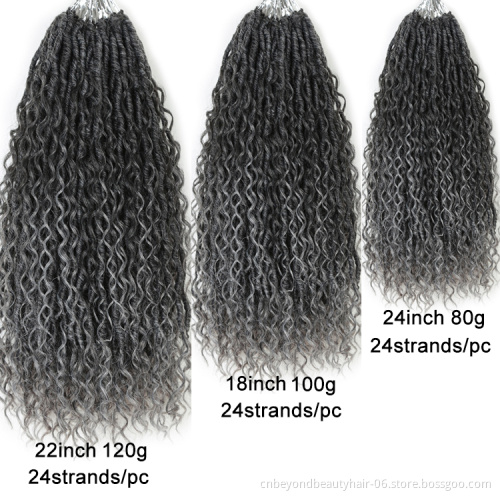 Omber Pre-looped River Goddess Locs Crochet Hair Long River Locs Crochet Goddess Faux Locs braid Crochet Hair